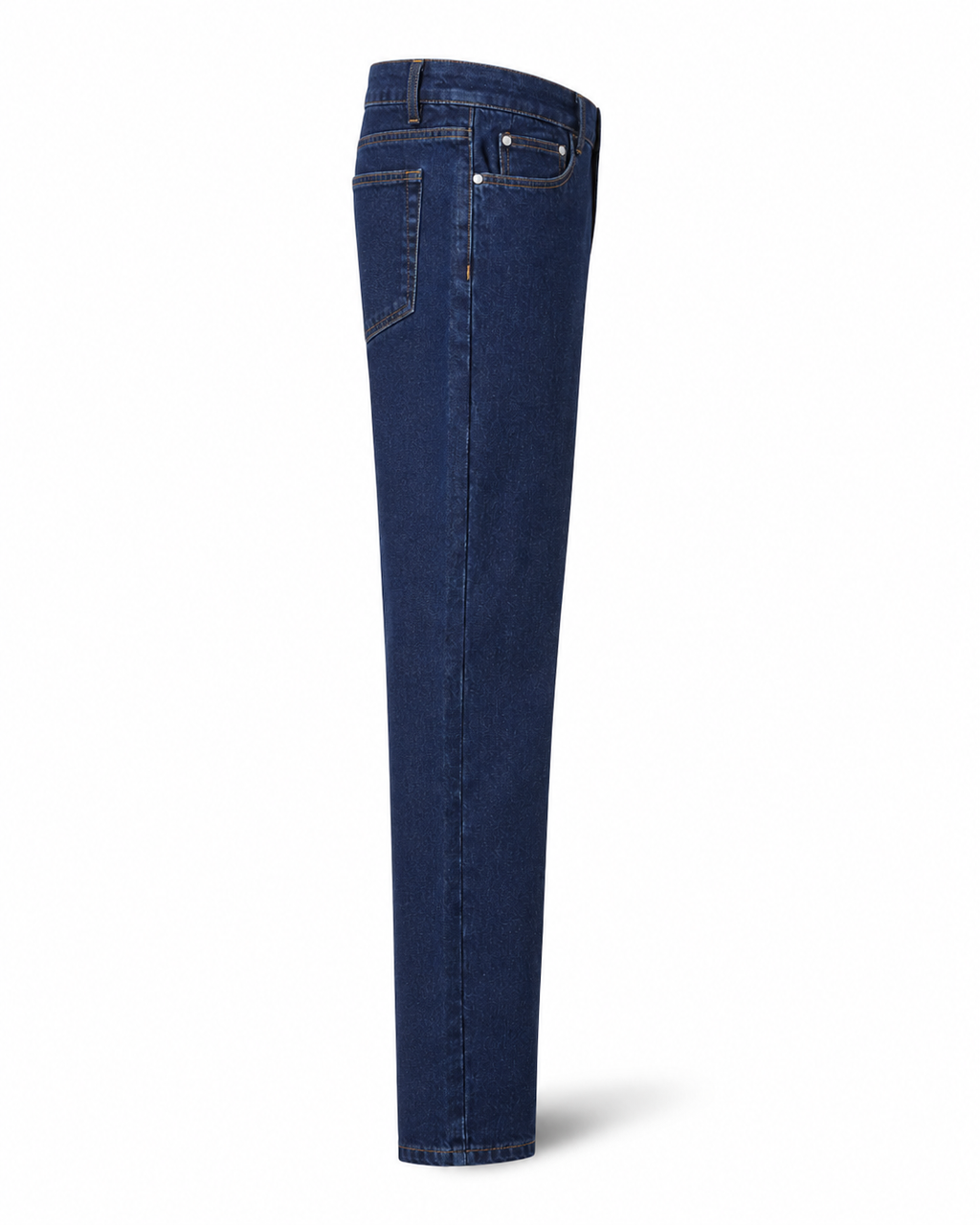 Pantalón de mezclilla prelavada azul, resistente y cómodo para trabajo diario. Con bolsillos reforzados, cierre metálico y costuras firmes. Disponible en tallas 42 al 58.