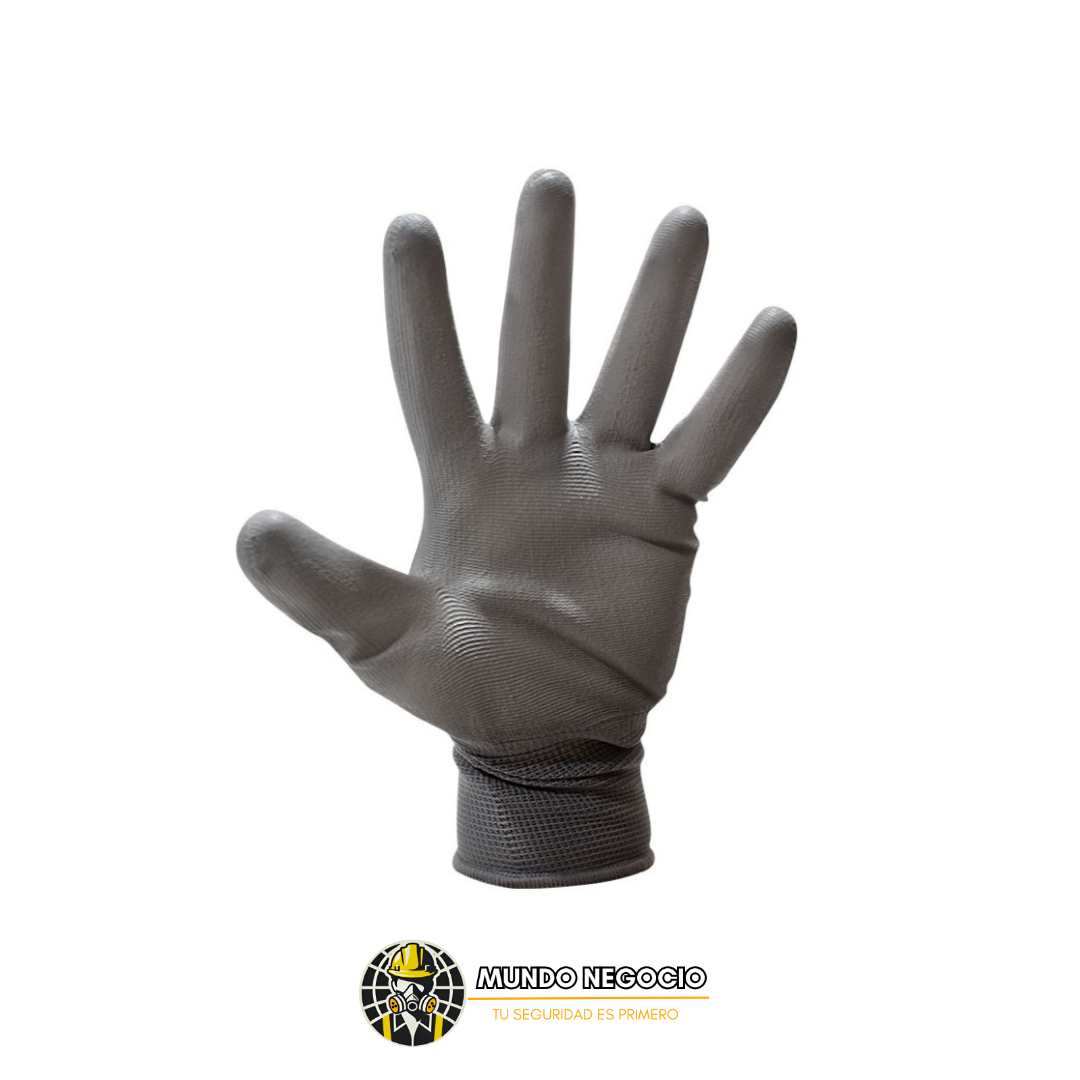GUANTE GRIS FLEX PALMA PU TALLA L(9) MARCA ROCK®